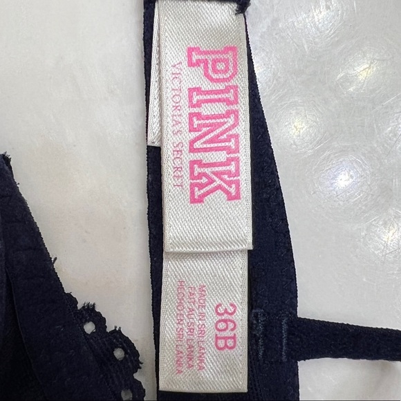 Victoria’s Secret Pink  bra size 36B, good condition pre-owned. - Picture 3 of 3